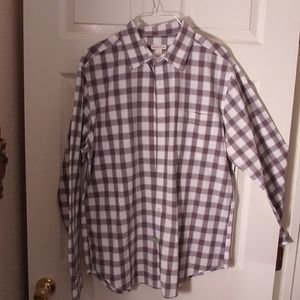 Mens short sleeve shirt w/button-down collar